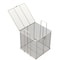 Anysizebasket Rectangular Wire Mesh Basket: 12Lx12Wx12H, 304 SS, 1/4 Rod Frame, Hinged Lid W/ Latch, Mesh: 4x.063 TMT-120120120-Q04S - alternate 1